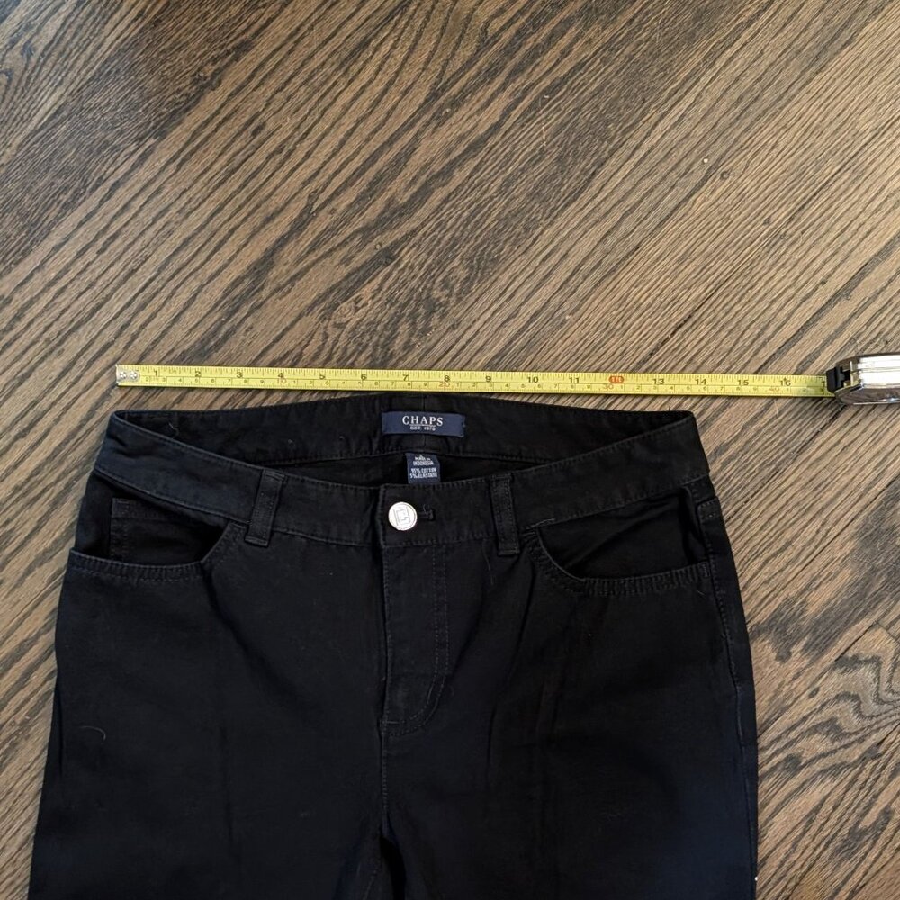 Chaps Brand Women's Black Jeans - Size 2 - Picture 3 of 14